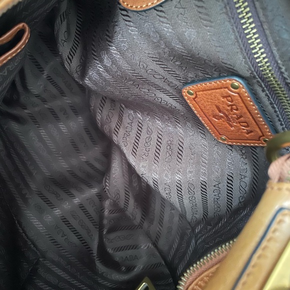 ✨🤎🤎✨PRADA Vintage Tan Leather Hobo Handbag ✨PURCHASE ONLY✨ - Picture 16 of 16